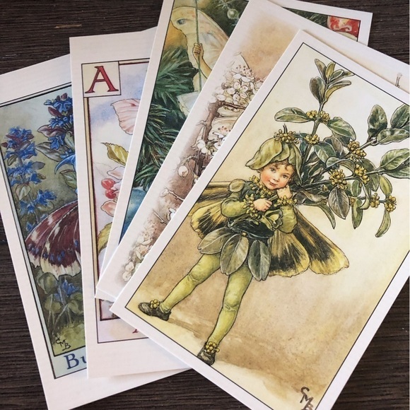 Garden Flower Fairies by: Cicely Mary Barker postcard set #8 - Picture 1 of 7